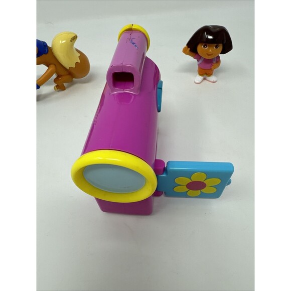 LOT OF 3 Dora The Explorer Toys - Swiper Fox w/Faceted Glass Dora Camcorder - Picture 7 of 13